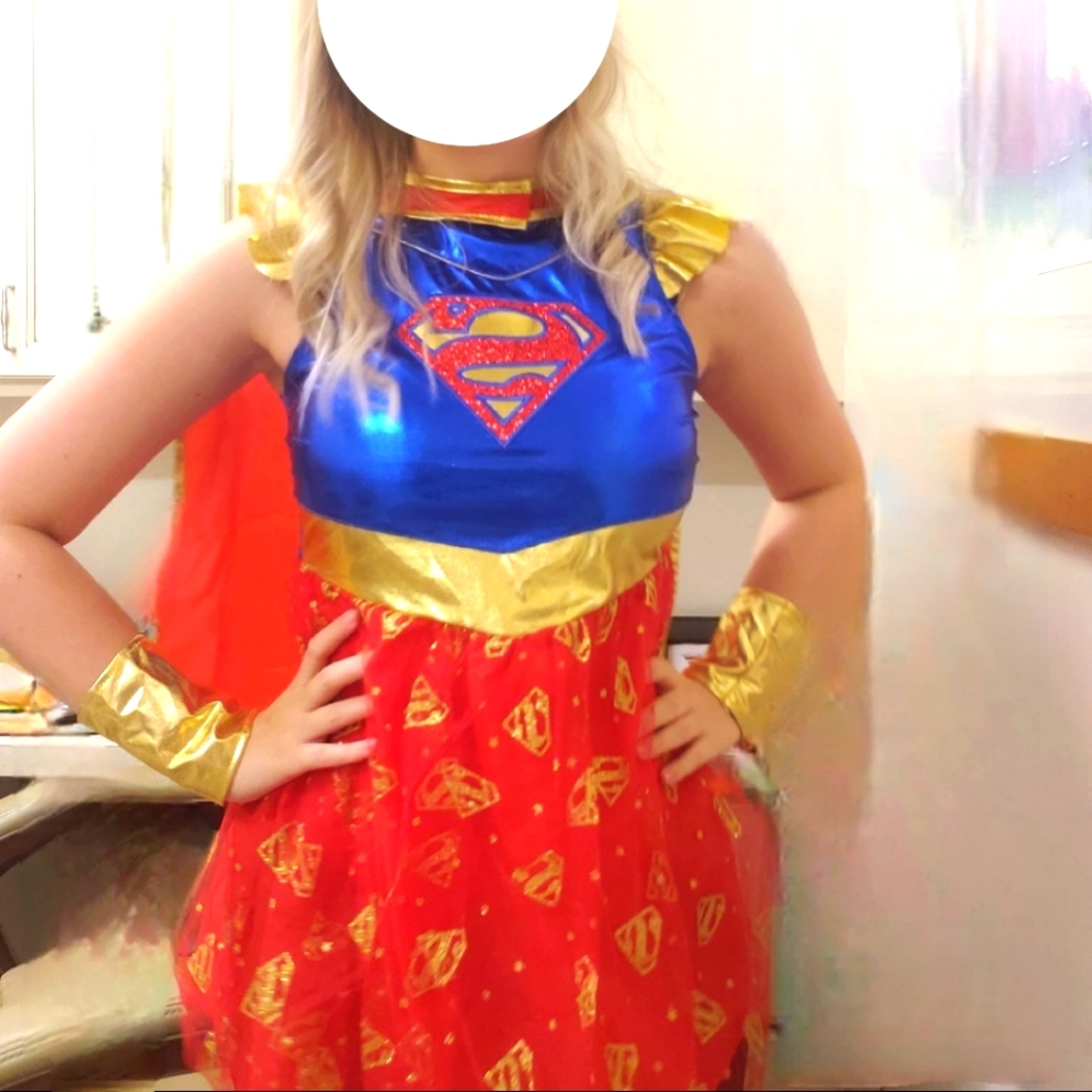 GIRLS SUPERWOMAN COSTUME!